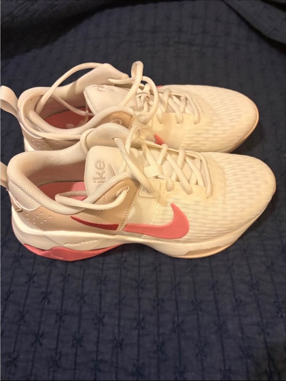 Nike Women’s Cream & Pink Athletic Sneakers